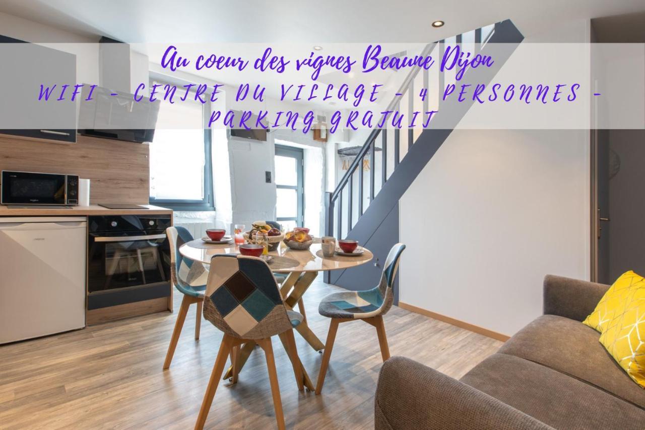 Au Coeur Des Vignes Entre Beaune Et Dijon Villa Montceau-et-Echarnant Exterior foto